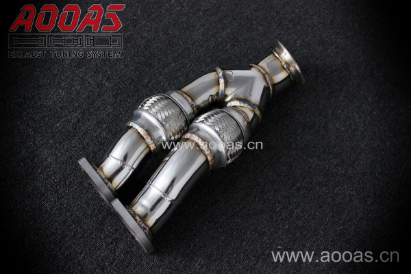 BMW E9X 335i All SS304 / Decat (Catless) Downpipe